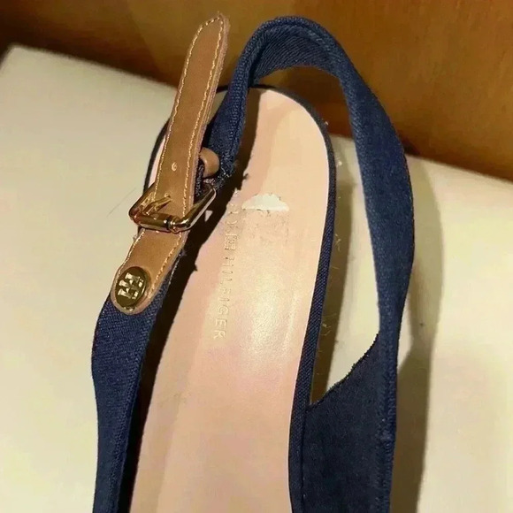 Tommyhilfiger wedges, blue size 9 1/2 - Picture 7 of 7